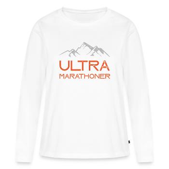 Ultra Marathoner - T-shirt manches longues Premium bio Femme - blanc - Devant - Julia (174cm)
