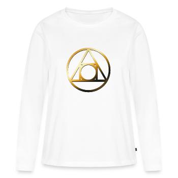Alchemie - Frauen Premium Bio Langarmshirt - Weiß - Vorne - Julia (174cm)