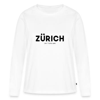 Zurich Zurich Switzerland - Women's Premium Organic Long Sleeve Shirt - white - Front - Julia (174cm)