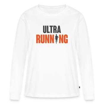 Ultra course - T-shirt manches longues Premium bio Femme - blanc - Devant - Julia (174cm)