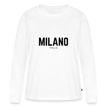 Milan Milan Italy - Women's Premium Organic Long Sleeve Shirt - white - Front - Julia (174cm)