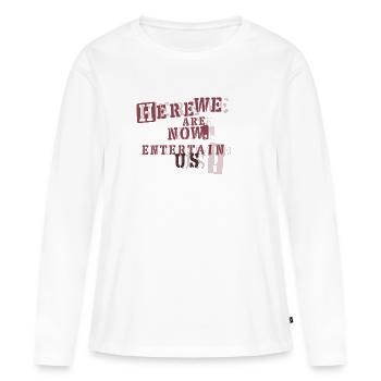 smells like teen spirit - Women's Premium Organic Long Sleeve Shirt - white - Front - Julia (174cm)