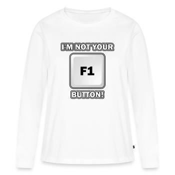 I'm not your key - Women's Premium Organic Long Sleeve Shirt - white - Front - Julia (174cm)