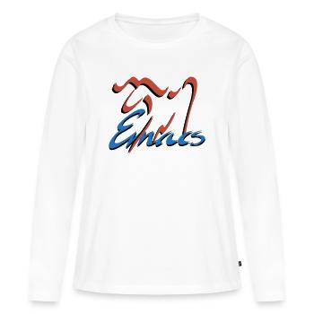 Emacs Programmierung Linux - Frauen Premium Bio Langarmshirt - Weiß - Vorne - Julia (174cm)