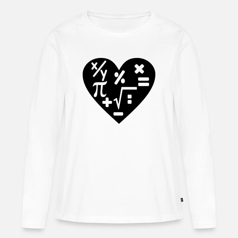 Math arithmetic - Women's Premium Organic Long Sleeve Shirt - white