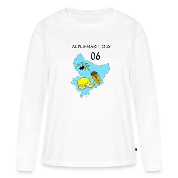 Seealpen - Frauen Premium Bio Langarmshirt - Weiß - Vorne - Julia (174cm)