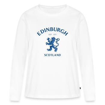 ÉDIMBOURG, Schottland, Écosse - T-shirt manches longues Premium bio Femme - blanc - Devant - Julia (174cm)