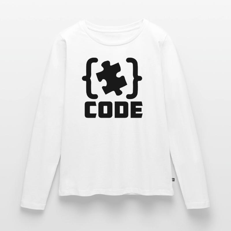 programmeur Code résolution de pièces de puzzle T-shirt manches longues Premium bio Femme