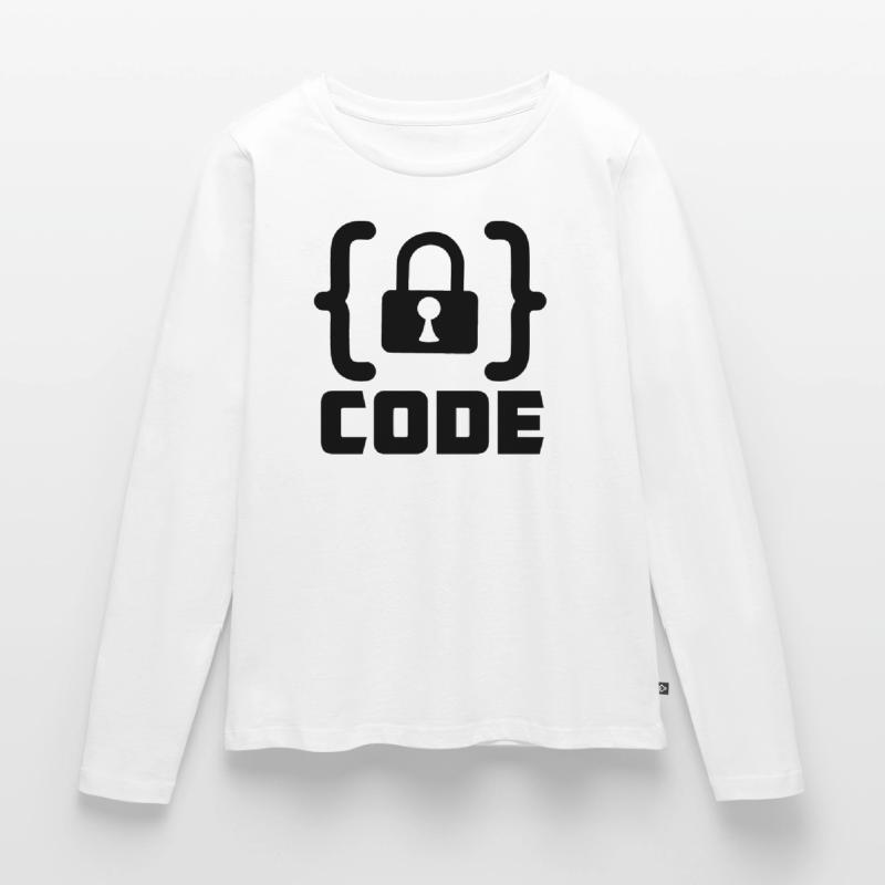 Code mit Sperrprogrammierer Frauen Premium Bio Langarmshirt