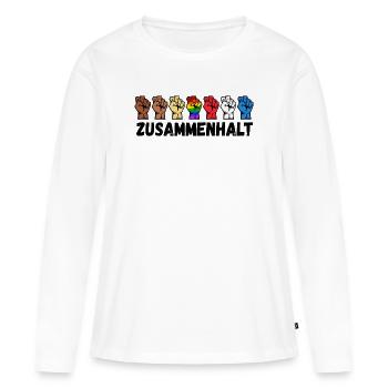 Droit Homosexuel LGBT Disant Relation Homo - T-shirt manches longues Premium bio Femme - blanc - Devant - Julia (174cm)