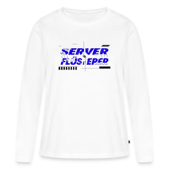 Server Flüsterer - Frauen Premium Bio Langarmshirt - Weiß - Vorne - Julia (174cm)