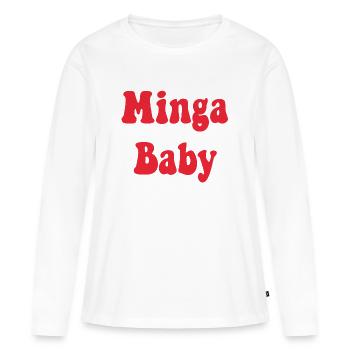 Minga Baby - Frauen Premium Bio Langarmshirt - Weiß - Vorne - Julia (174cm)