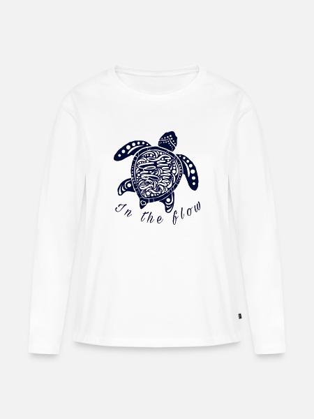 Sei Ozean - Frauen Premium Bio Langarmshirt - Weiß