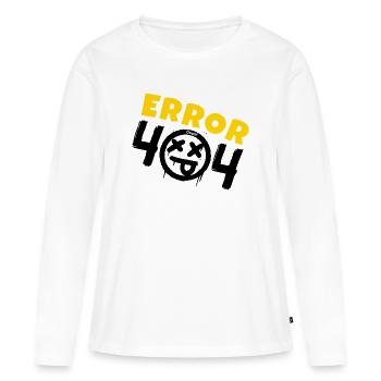 Error 404 Not Found - Women's Premium Organic Long Sleeve Shirt - white - Front - Julia (174cm)