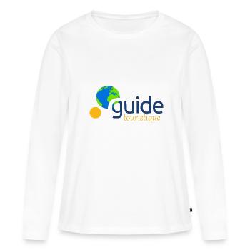 Tourist guide - Women's Premium Organic Long Sleeve Shirt - white - Front - Julia (174cm)