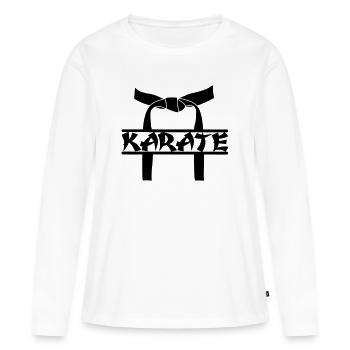 OBI karate award - Women's Premium Organic Long Sleeve Shirt - white - Front - Julia (174cm)