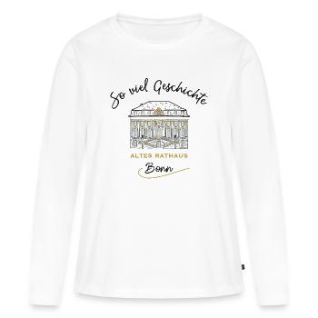 Altes Rathaus Bonn - Frauen Premium Bio Langarmshirt - Weiß - Vorne - Julia (174cm)