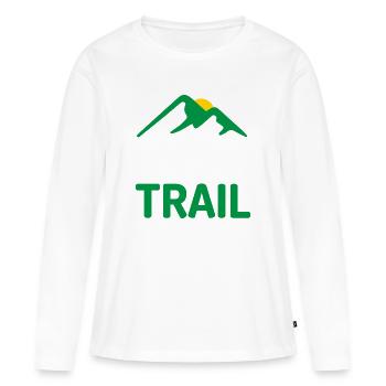Ultra Trail - T-shirt manches longues Premium bio Femme - blanc - Devant - Julia (174cm)