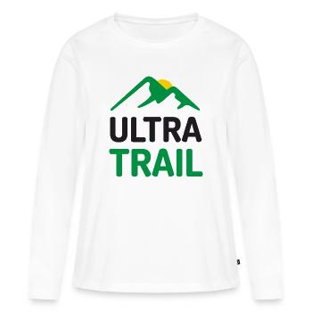 Ultra Trail - T-shirt manches longues Premium bio Femme - blanc - Devant - Julia (174cm)