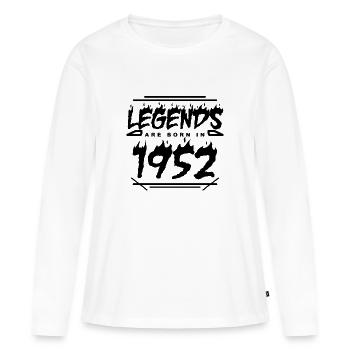 1952 - Born 1952 - Built in 1952 - Women's Premium Organic Long Sleeve Shirt - white - Front - Julia (174cm)