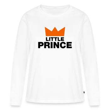 Little Prinz / 2 Farben - Frauen Premium Bio Langarmshirt - Weiß - Vorne - Julia (174cm)
