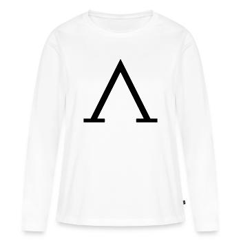 sparta - Frauen Premium Bio Langarmshirt - Weiß - Vorne - Julia (174cm)