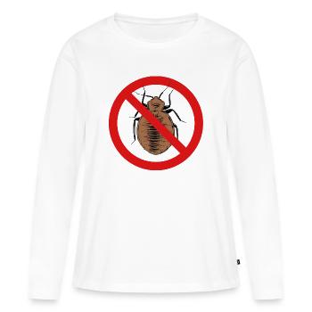 Bettwanze, Bettwanze - Frauen Premium Bio Langarmshirt - Weiß - Vorne - Julia (174cm)