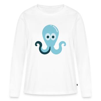 Calmar - T-shirt manches longues Premium bio Femme - blanc - Devant - Julia (174cm)