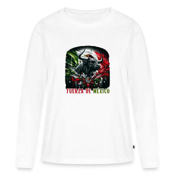 Mexico bullfight design - Women's Premium Organic Long Sleeve Shirt - white - Front - Julia (174cm)
