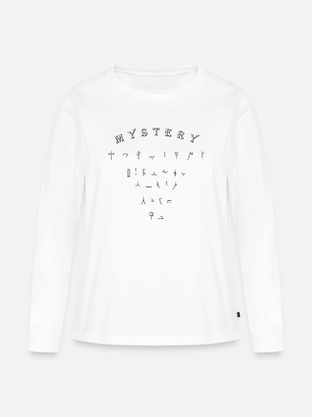 Geheimnis, Was soll das - Frauen Premium Bio Langarmshirt - Weiß