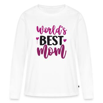 World's Best Mom - Women's Premium Organic Long Sleeve Shirt - white - Front - Julia (174cm)