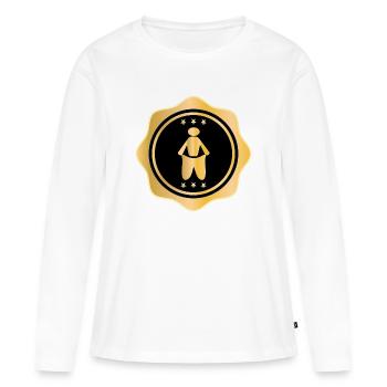 RÉGIME RÉUSSI POUR PERDRE DU POIDS - T-shirt manches longues Premium bio Femme - blanc - Devant - Julia (174cm)