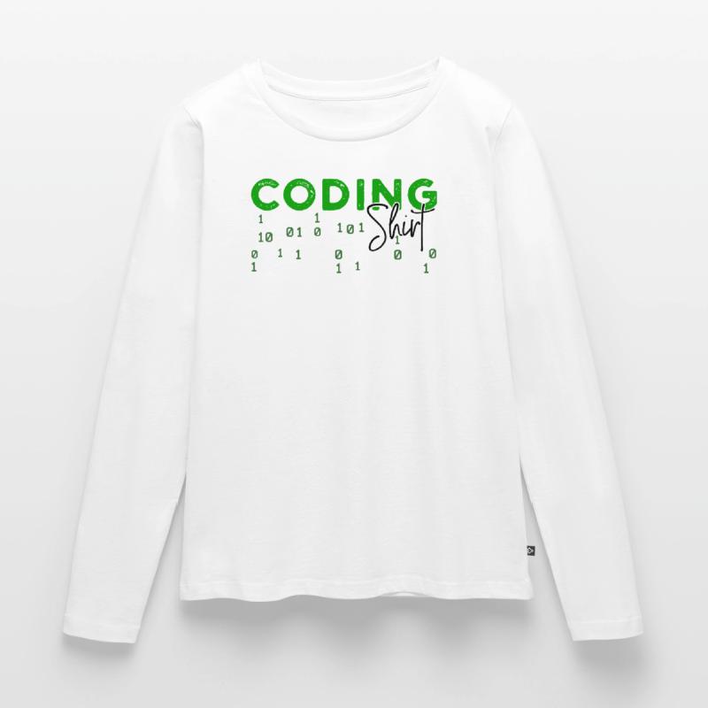 Coden Developer Programmer Web Developer Saying Women's Premium Organic Long Sleeve Shirt