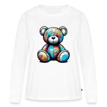 Orso orsacchiotto Teddy Bear - Women's Premium Organic Long Sleeve Shirt - white - Front - Julia (174cm)