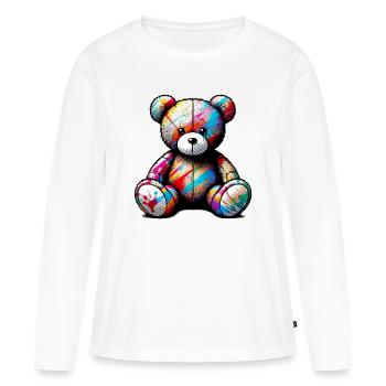 Orso orsacchiotto Teddy Bear - Women's Premium Organic Long Sleeve Shirt - white - Front - Julia (174cm)