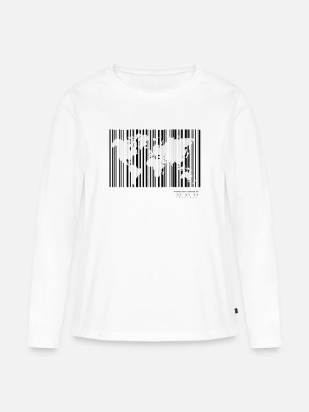 Welt Mindesthaltbarkeit? - Frauen Premium Bio Langarmshirt - Weiß