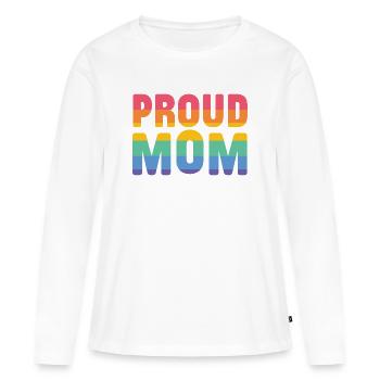 LGBT Pride Month - Stolze Mutter - Frauen Premium Bio Langarmshirt - Weiß - Vorne - Julia (174cm)