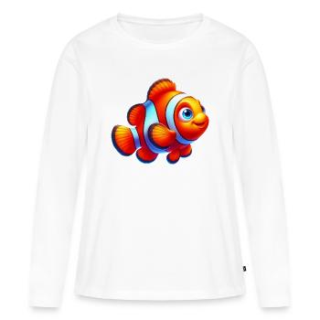 Clownfische - Frauen Premium Bio Langarmshirt - Weiß - Vorne - Julia (174cm)