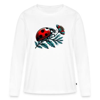 Ladybird - Women's Premium Organic Long Sleeve Shirt - white - Front - Julia (174cm)