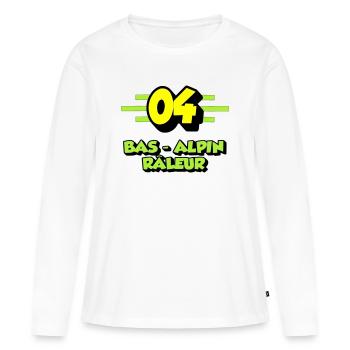 Grumbling Alpine Bottom - Women's Premium Organic Long Sleeve Shirt - white - Front - Julia (174cm)