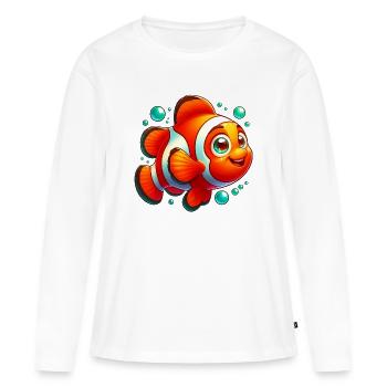 Clownfische - Frauen Premium Bio Langarmshirt - Weiß - Vorne - Julia (174cm)
