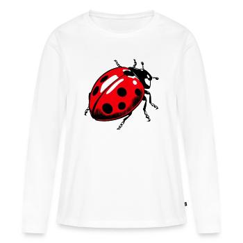 Ladybird - Women's Premium Organic Long Sleeve Shirt - white - Front - Julia (174cm)