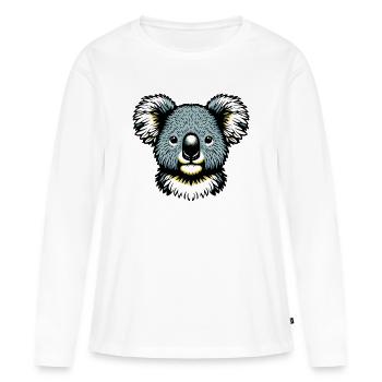 Koala - Frauen Premium Bio Langarmshirt - Weiß - Vorne - Julia (174cm)