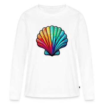 Shell - Women's Premium Organic Long Sleeve Shirt - white - Front - Julia (174cm)