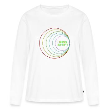 Rote Verschiebung - Frauen Premium Bio Langarmshirt - Weiß - Vorne - Julia (174cm)