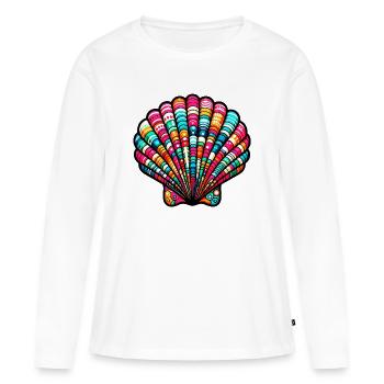 Shell - Women's Premium Organic Long Sleeve Shirt - white - Front - Julia (174cm)