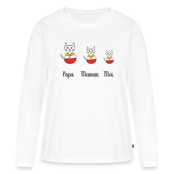 anniversary. Anniversary Decade. humor. funny - Women's Premium Organic Long Sleeve Shirt - white - Front - Julia (174cm)