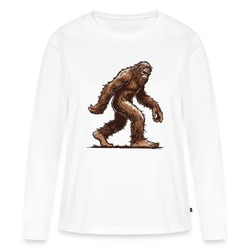 Bigfoot - Frauen Premium Bio Langarmshirt - Weiß - Vorne - Julia (174cm)