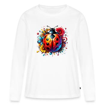Ladybird - Women's Premium Organic Long Sleeve Shirt - white - Front - Julia (174cm)