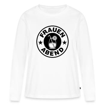 Frauen Abend Cocktail - Frauen Premium Bio Langarmshirt - Weiß - Vorne - Julia (174cm)